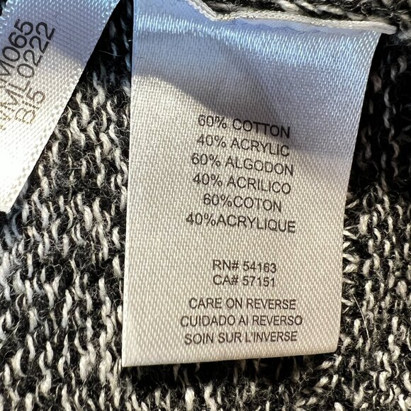 🩶Calvin Klein Cozy & Chic Grey Cowl Neck Tunic Sweater Size L - Cotton Blend - Picture 8 of 8